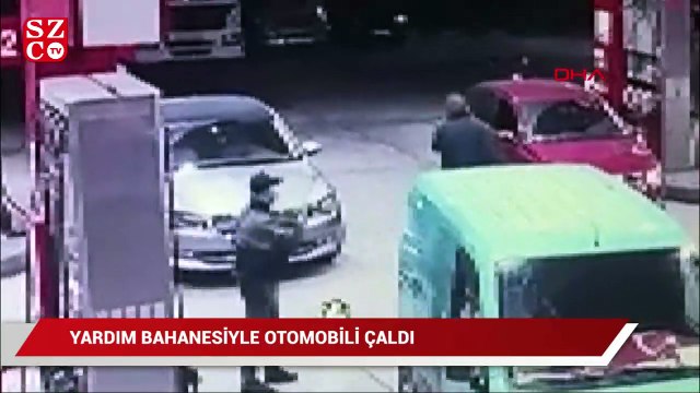 Önce arabayı çaldı sonra tatlıcıda kutlama yapmaya çalıştı