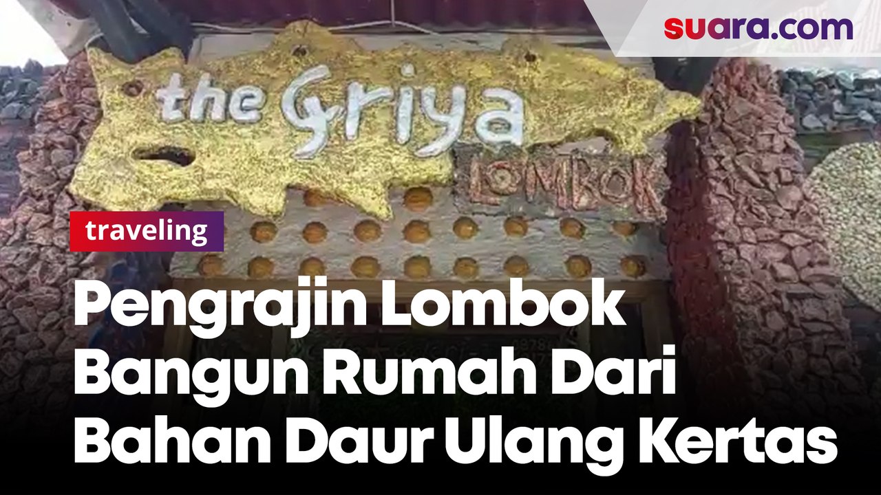 Pengrajin Lombok Bangun Rumah Dari Bahan Daur Ulang Kertas