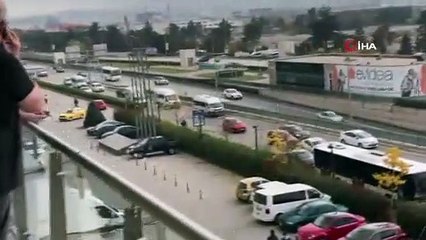 Nefes kesen takip polis hırsız kovalamacası kamerada