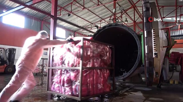 Korona virüslü hastalardan geriye kalan tıbbi atıklar böyle bertaraf ediliyor