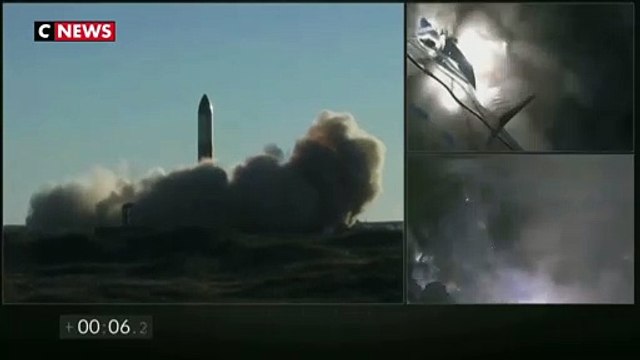 Un prototype de la fusée géante de SpaceX s'envole... et s'écrase