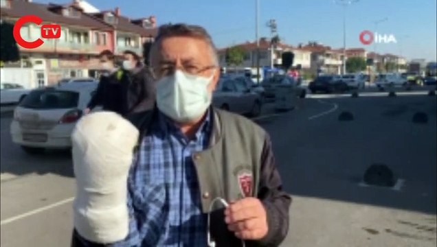 Aynı taşa 6 kez takılıp düşerek ölümden döndü, isyan etti