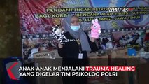 Anak-anak di Pengungsian Semeru Mendapatkan Pemulihan Trauma