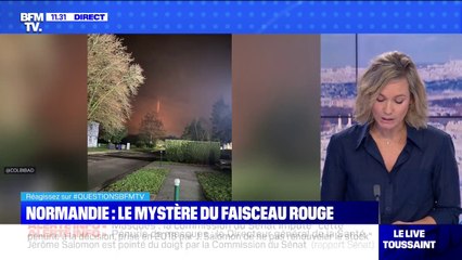 Quel était ce mystérieux faisceau rouge dans le ciel de Normandie mercredi ? - BFMTV répond à vos questions