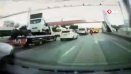 Görüntüler Bursa'dan... Ölümden kıl payı kurtuldu