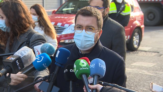 Aragonès: La prioridad es que lo bomberos entren