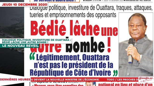 Le Titrologue du 10 Décembre 2020 -Dialogue politique, investiture de Ouattara - Bédié lâche une autre bombe !