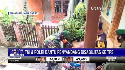 TNI dan Polri Turun Tangan Bantu Warga Disabilitas untuk Gunakan Hak Pilih!