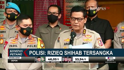 Resmi Jadi Tersangka, Rizieq Shihab Dicekal Selama 20 Hari