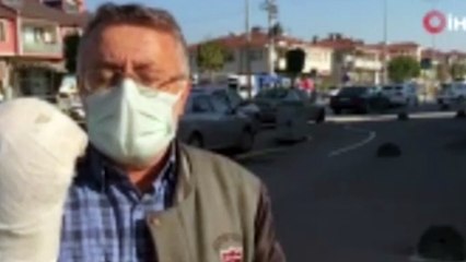 Aynı taşlara 6 kez takılıp düştü; koluna 30 dikiş atıldı