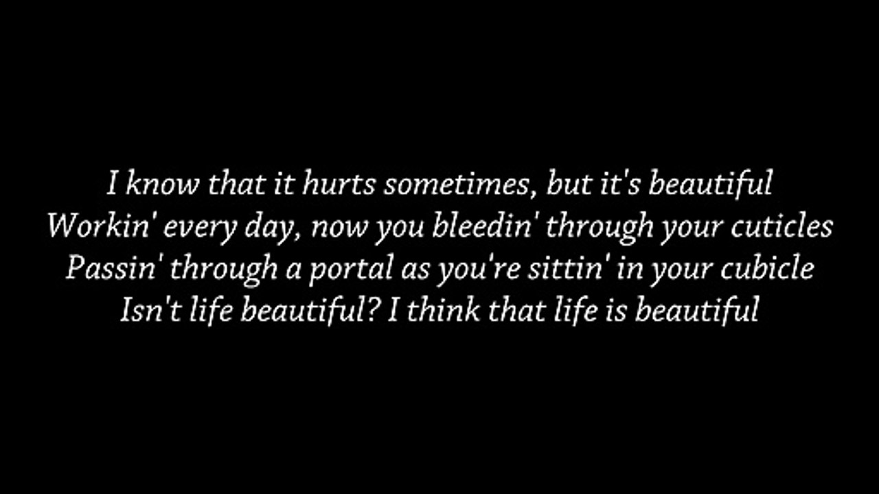 Lil Peep  Life Is Beautiful ( lyrics )