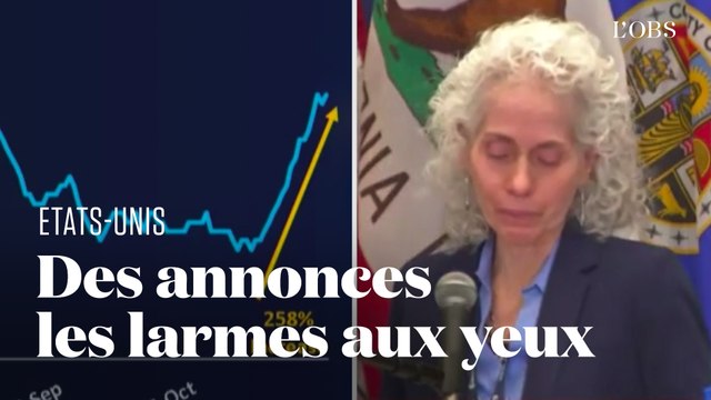 A Los Angeles, cette responsable craque devant les chiffres du Covid-19