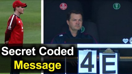 Eng vs SA: Morgan's 'Secret Coded Message'