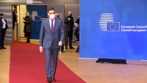 Llegada de Sánchez al Consejo Europeo