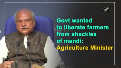Centre wanted to liberate farmers from shackles of mandi: Agriculture Minister Tomar