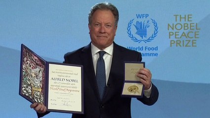 Ceremonia de entrega del Premio Nobel de la Paz al Programa Mundial de Alimentos