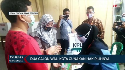 Dua Calon Wali Kota Gunakan Hak Pilihnya