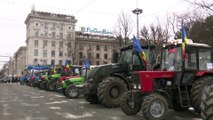 Moldau: Landwirte protestieren mit ihren Traktoren gegen die Regierung