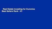 Real Estate Investing for Dummies  Best Sellers Rank : #3