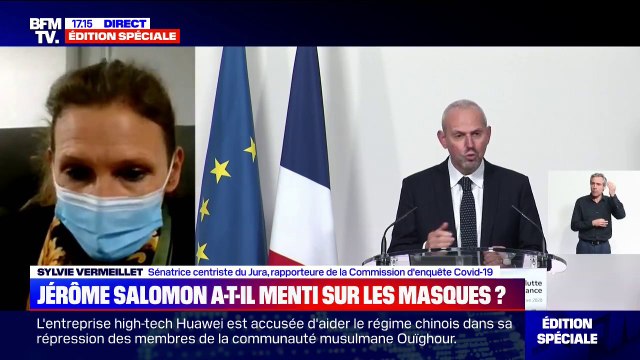 Sylvie Vermeillet: Lorsque la ministre l'alerte le 25 décembre, Jérôme Salomon sait que nous n'avons que 99 millions de masques et ne repasse pas de commande