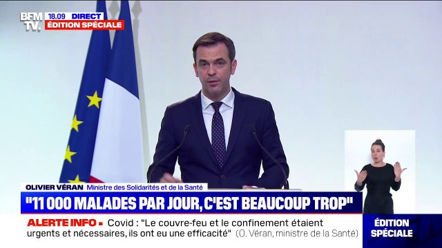 Olivier Véran: Nous n'atteindrons pas les 5000 diagnostics par jour au 15 décembre