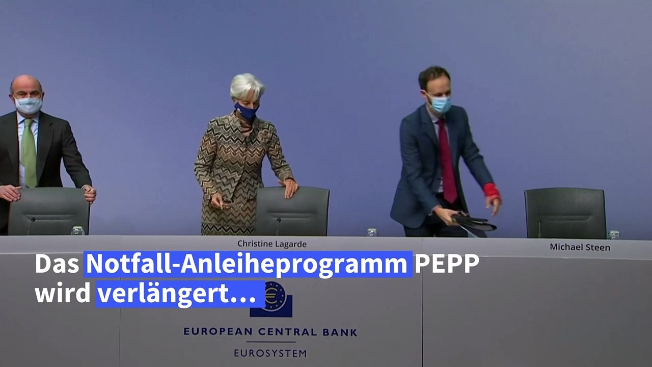 EZB reagiert mit längeren und verstärkten Anleihekäufen auf zweite Corona-Welle