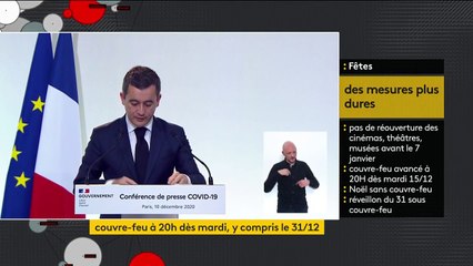 Covid-19 : Gérald Darmanin détaille les règles du couvre-feu instauré à partir du 15 décembre