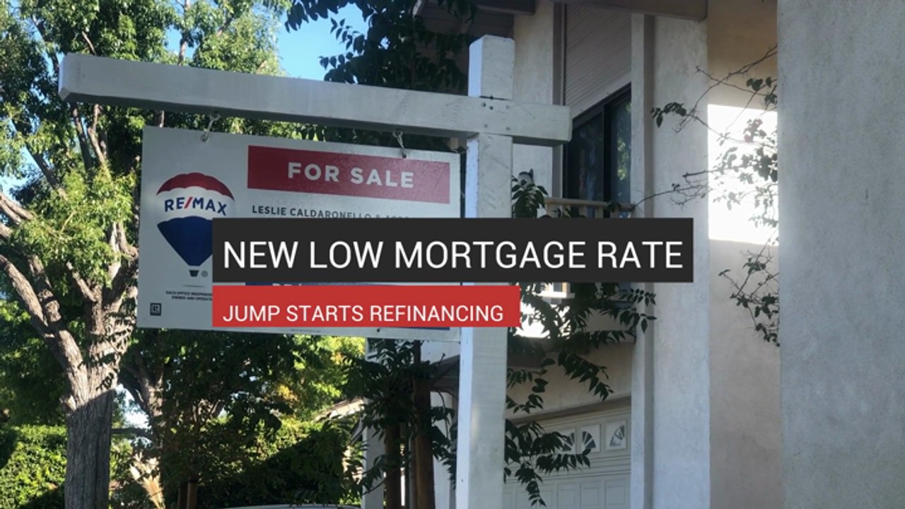New Low Mortgage Rate Jump Starts Refinancing