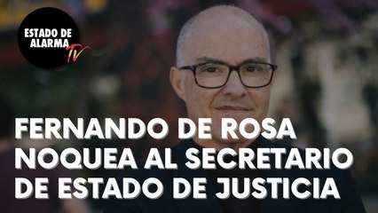 FERNANDO DE ROSA (PP) deja KO al SECRETARIO de ESTADO de JUSTICIA