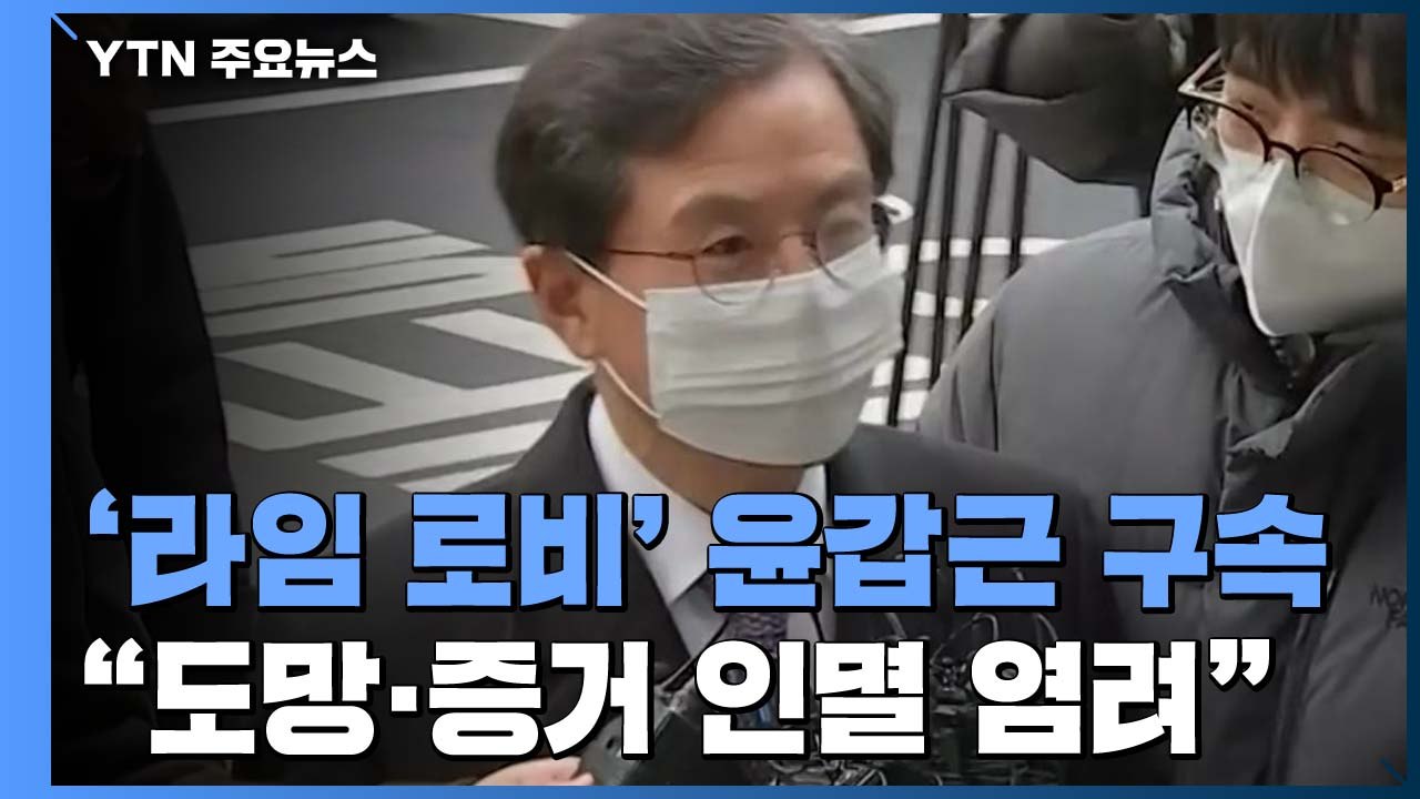 '라임 로비' 윤갑근 결국 구속..."도망·증거 인멸 염려" / YTN