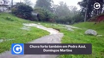 Chuva forte também em Pedra Azul, Domingos Martins