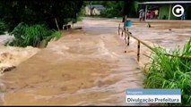 Chuva destruiu duas pontes na zona rural de Conceição do Castelo