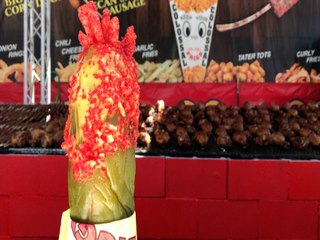 WOULD YOU? Flamin' Hot Cheetos Pickle is new to the Arizona State Fair - ABC15 Digital