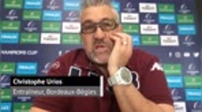 Champions Cup - Urios : Une nouvelle formule qui m'excite beaucoup