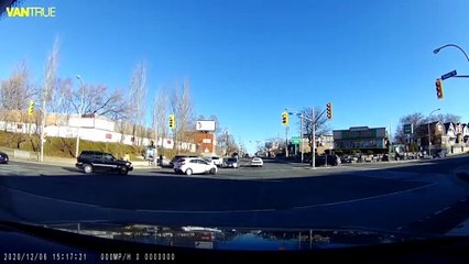 Pedestrian Puts Foot to Bumper