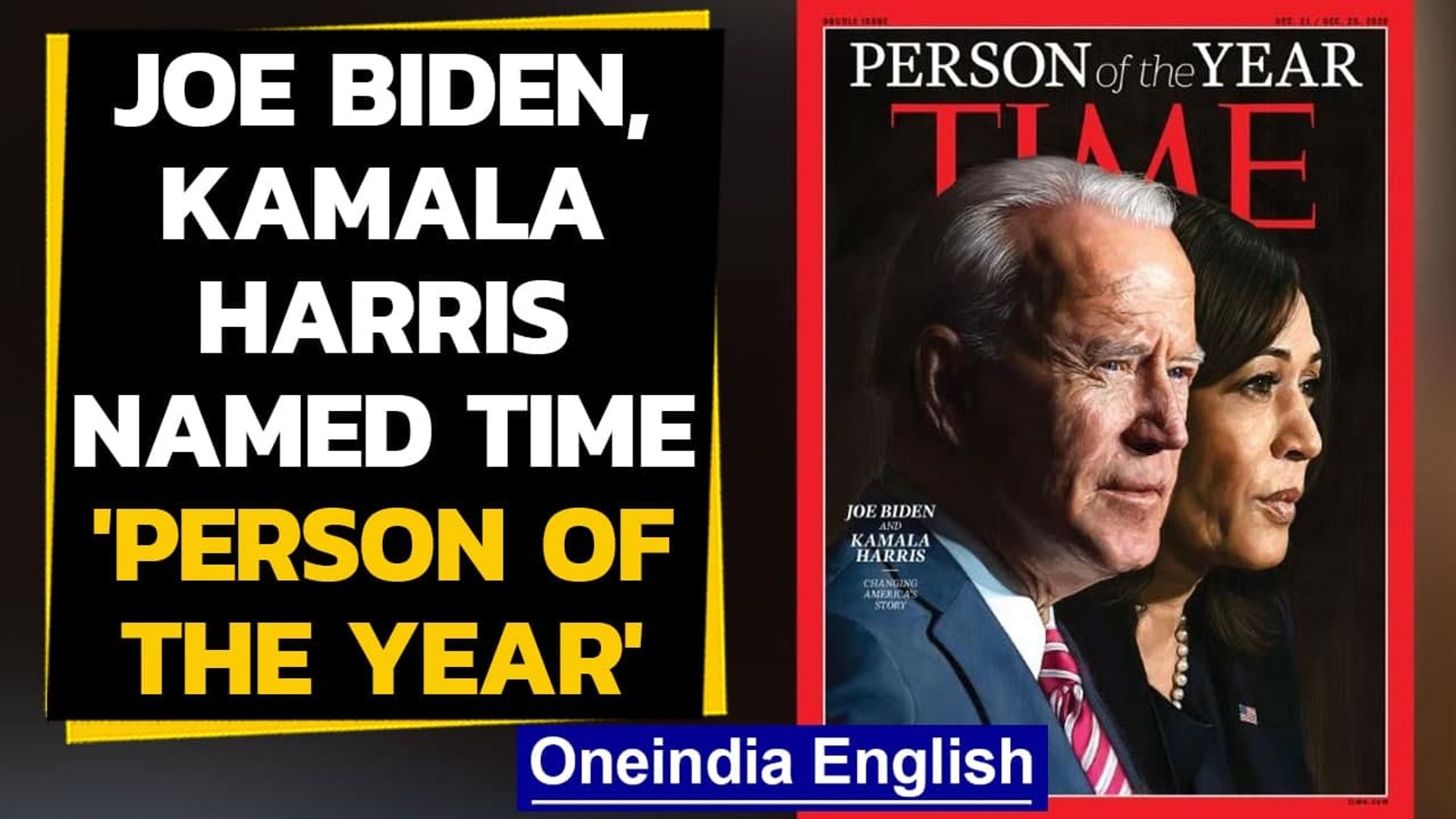 Joe Biden And Kamala Harris Are The Time Person Of The Year 2020 Oneindia News Video Dailymotion joe biden and kamala harris are the time person of the year 2020 oneindia news