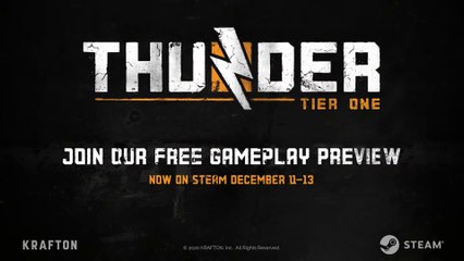 Thunder Tier One - Bande-annonce Game Awards 2020