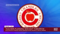 Nearly 150 Chandler Unified School District teachers to stage “sick out