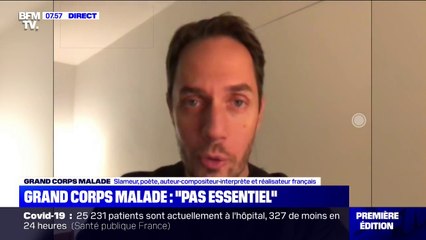 Grand Corps Malade: "La culture est essentielle pour l'humeur des gens"