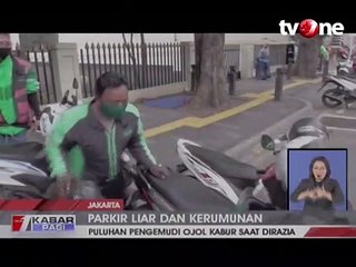 Dirazia Dishub, Kerumunan Ojek Online Kocar-kacir