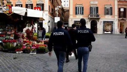 Roma - Controlli anti Covid della Polizia di Stato sullo shopping (14.12.20)