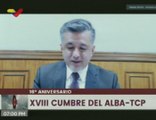 Declaración de la XVIII Cumbre del ALBA-TCP en conmemoración de su 16° aniversario