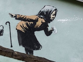 "Aachoo!!": Künstler Banksy verblüfft mit neuem Wandbild