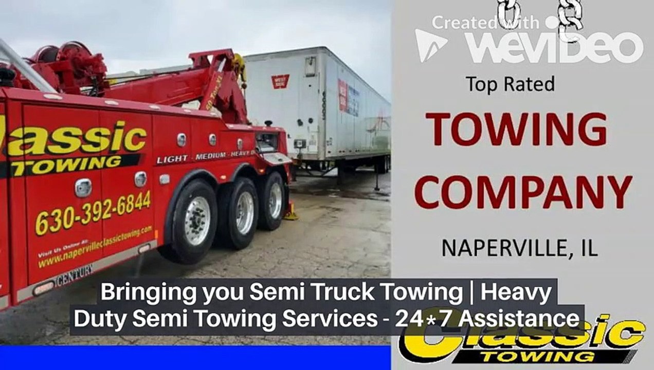 semi truck towing 1