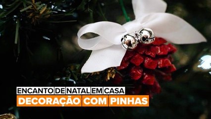 Decoração Natalina: Reutilizando Pinhas