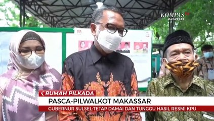 Gubernur Sulsel : Tetap Damai Dan Tunggu Hasil Resmi KPU