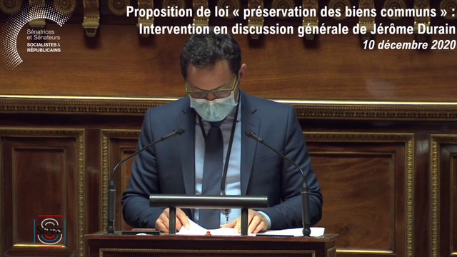 Préservation des biens communs : l'intervention de Jérôme Durain