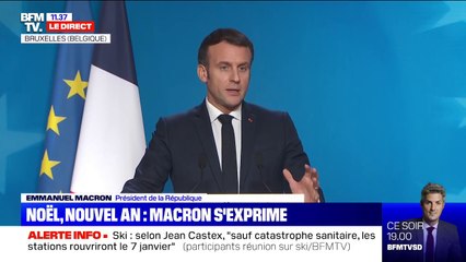 Emmanuel Macron: "J'ai une pensée toute particulière pour tous les artistes qui attendaient beaucoup cette date du 15 décembre"