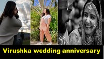 Virat Anushka celebrate 3rd marriage anniversary