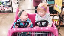 Baby Siblings Playing and Laughing Together